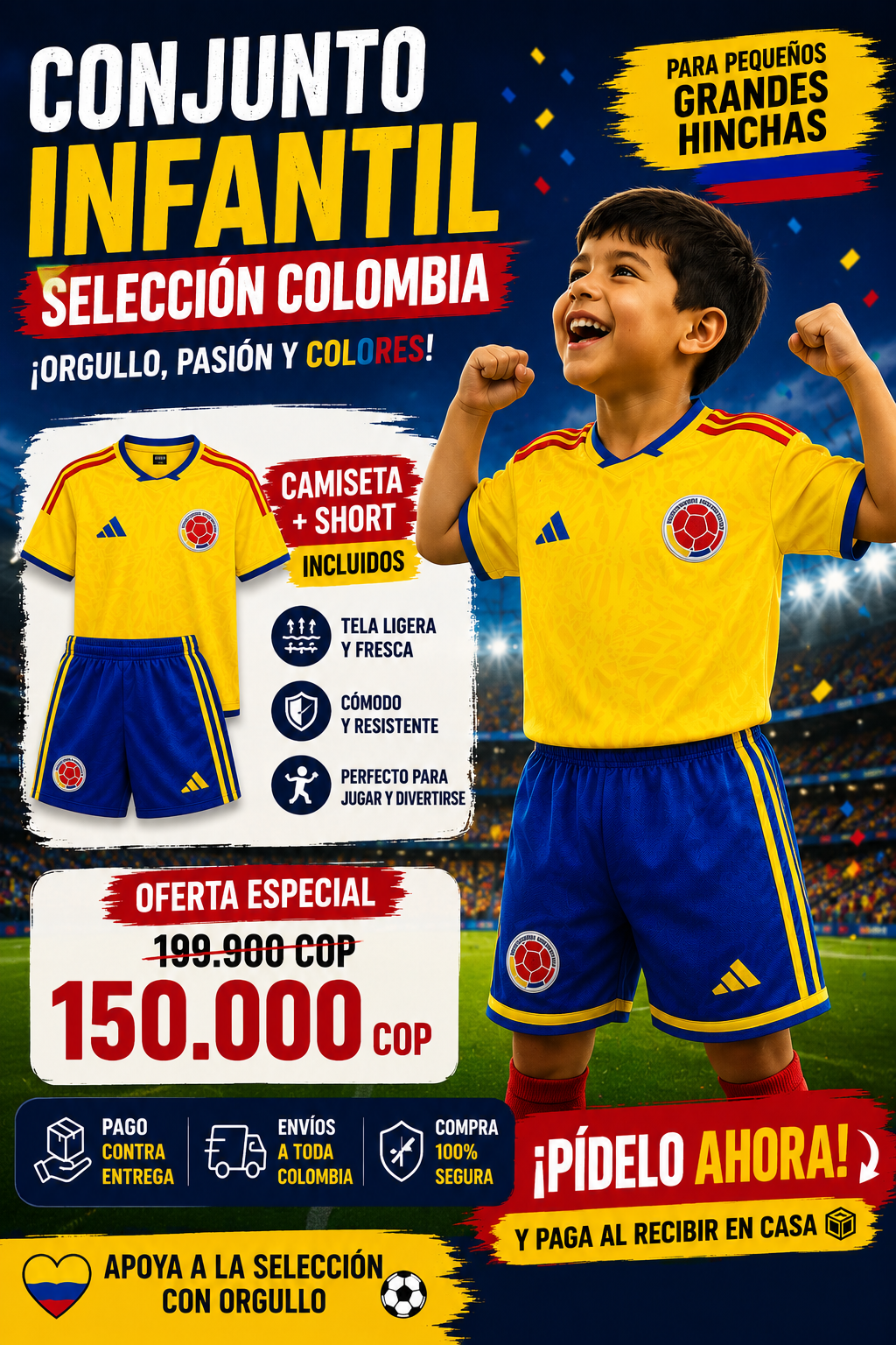 UNIFORME DE NIÑO MUNDIAL 2026